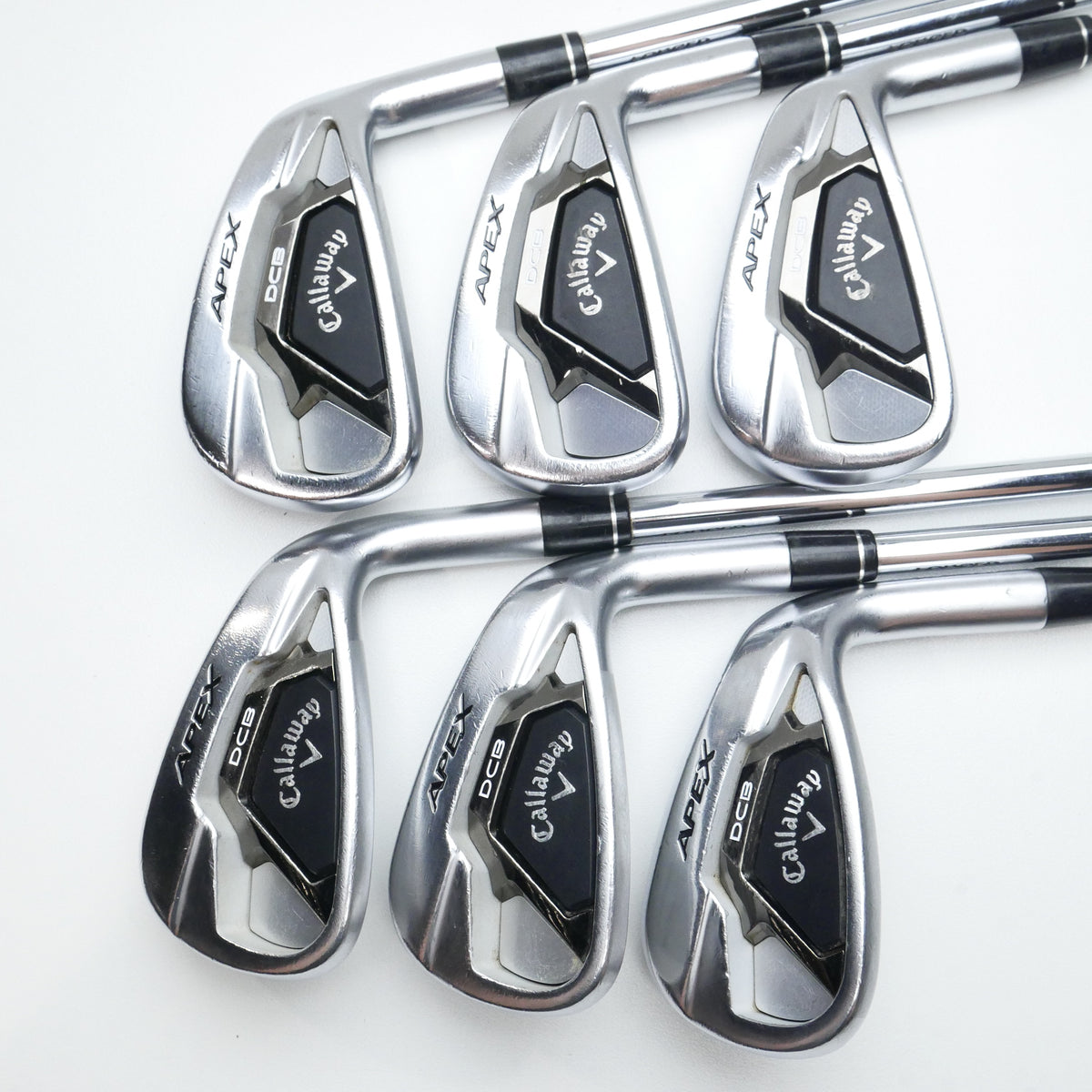 Used Callaway Apex DCB 21 Iron Set / 5 - 9 IRON + AW / Stiff Flex