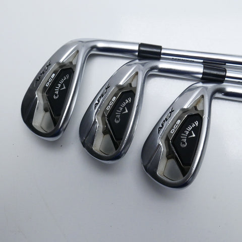 Used Callaway Apex DCB 21 Iron Set / 5 - PW + AW / Stiff Flex