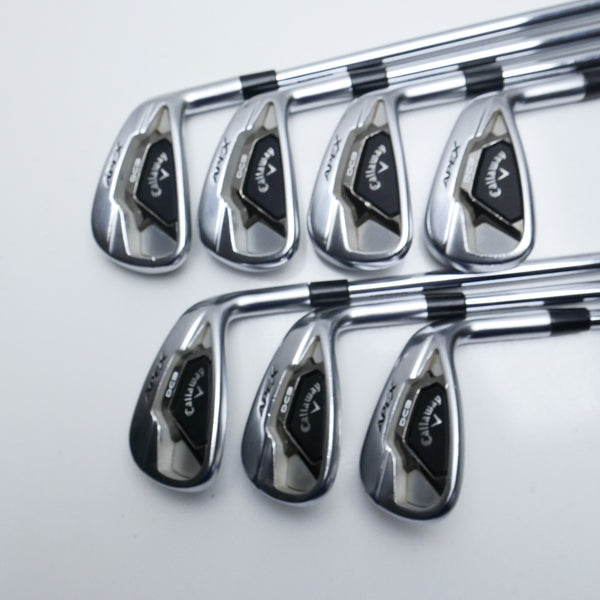 Used Callaway Apex DCB 21 Iron Set / 5 - PW + AW / Stiff Flex