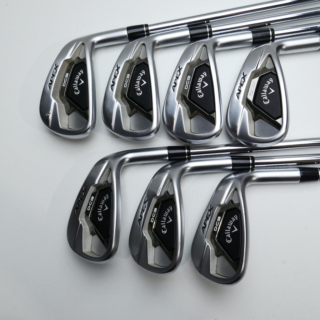 Used Callaway Apex DCB 21 Iron Set / 5 - PW + AW / Stiff Flex
