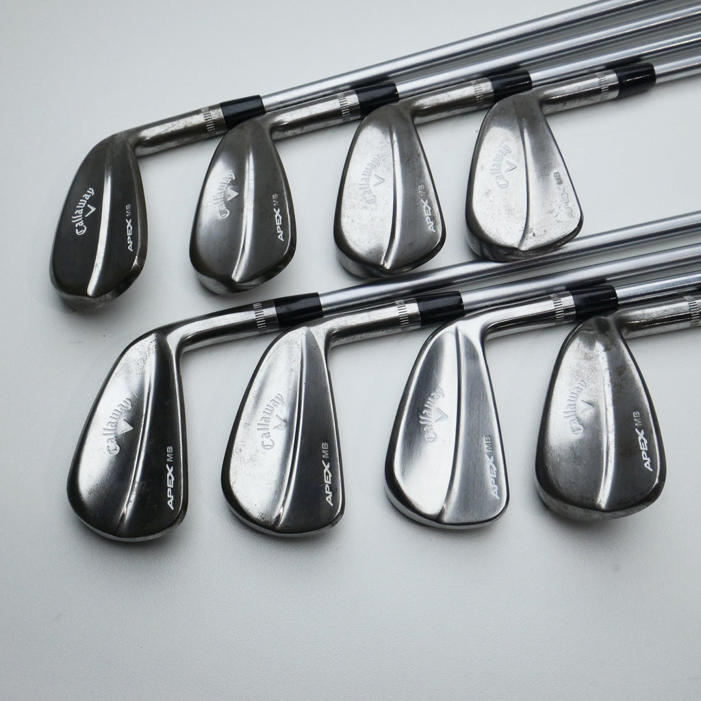Used Callaway Apex MB Raw 2018 Iron Set / 3 - PW / Stiff Flex