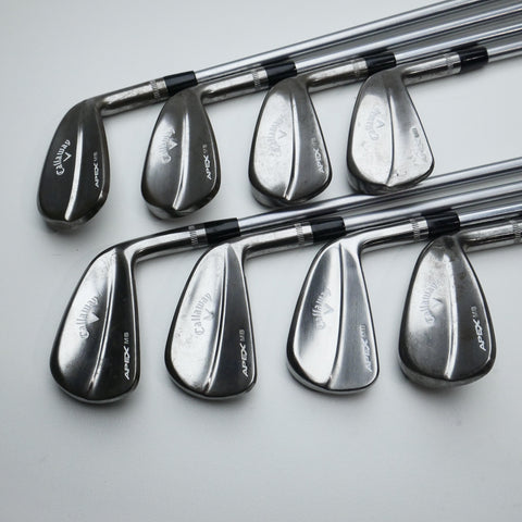 Used Callaway Apex MB Raw 2018 Iron Set / 3 - PW / Stiff Flex