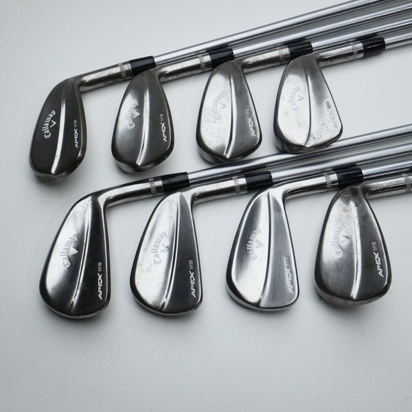 Used Callaway Apex MB Raw 2018 Iron Set / 3 - PW / Stiff Flex