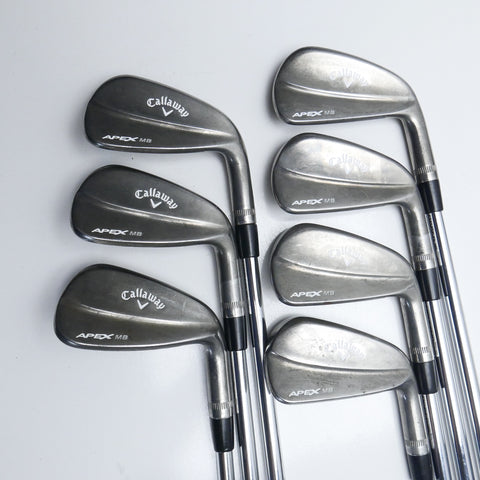 Used Callaway Apex MB Raw 2018 Iron Set / 4 - PW / Stiff Flex