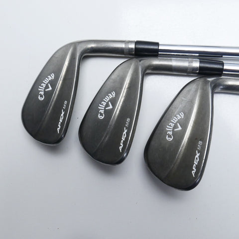 Used Callaway Apex MB Raw 2018 Iron Set / 4 - PW / Stiff Flex