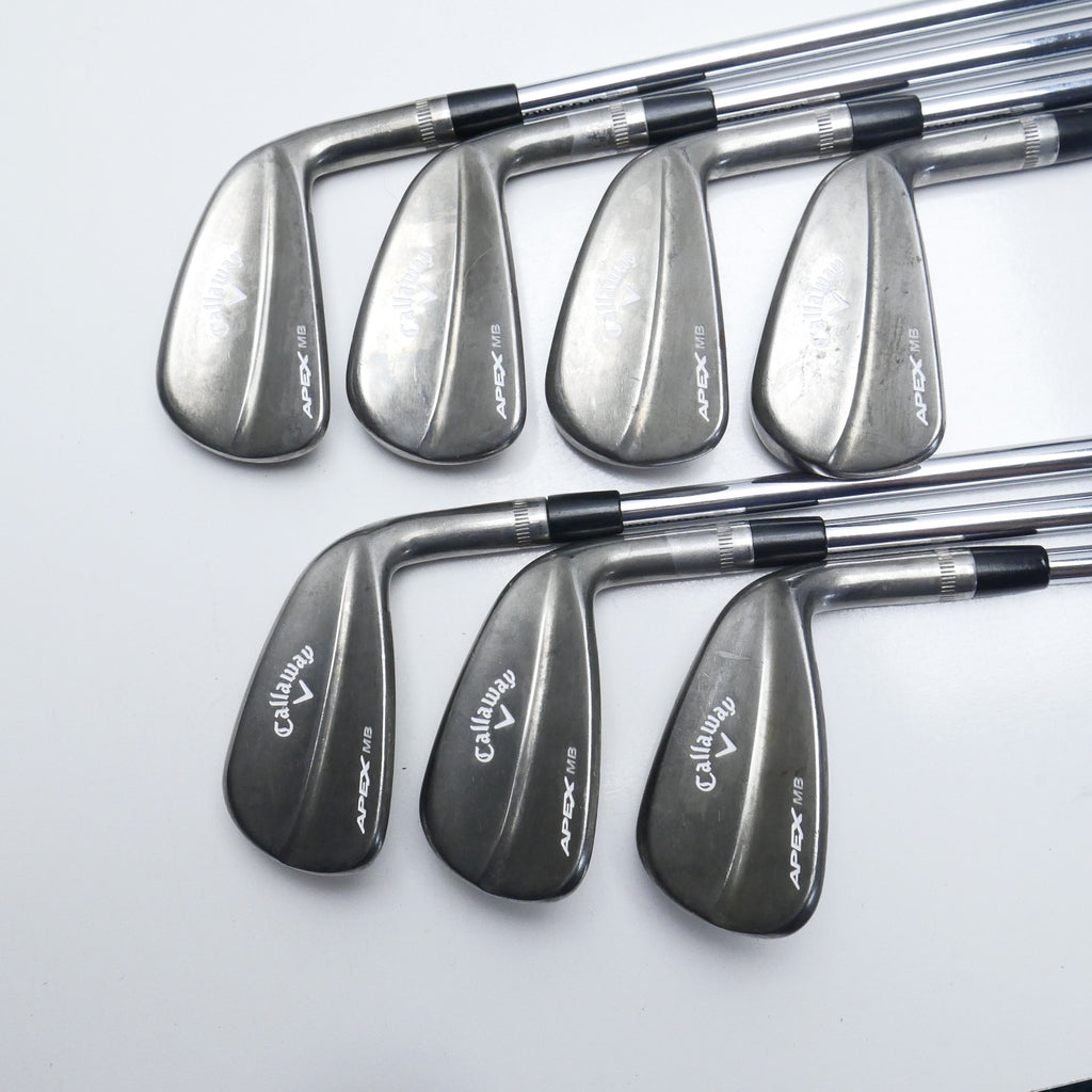 Used Callaway Apex MB Raw 2018 Iron Set / 4 - PW / Stiff Flex