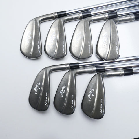 Used Callaway Apex MB Raw 2018 Iron Set / 4 - PW / Stiff Flex
