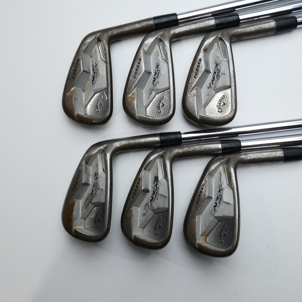 Used Callaway Apex Pro 19 RAW Iron Set / 4 - 9 IRON / Stiff Flex