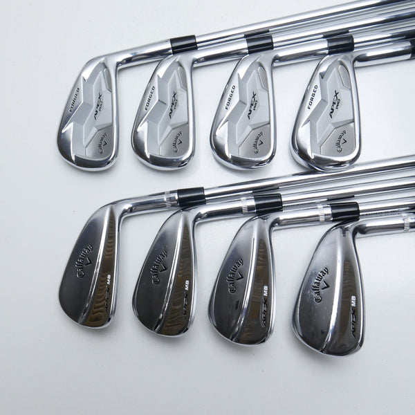 Used Callaway Apex Pro 19 and Apex MB 18 Combo Iron Set / 3 - PW / X-Stiff Flex