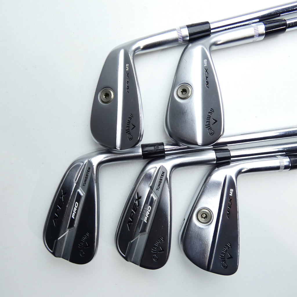 Used Callaway Apex Pro 21 & Apex Pro MB 21 Iron Set / 5 - 9 IRON / Stiff Flex