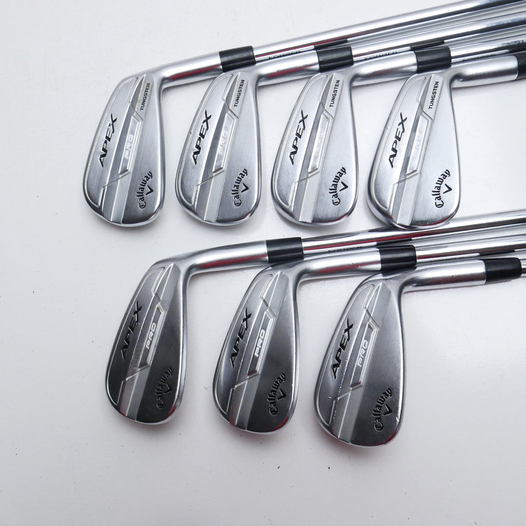 Used Callaway Apex Pro 21 Iron Set / 4 - PW / Stiff Flex
