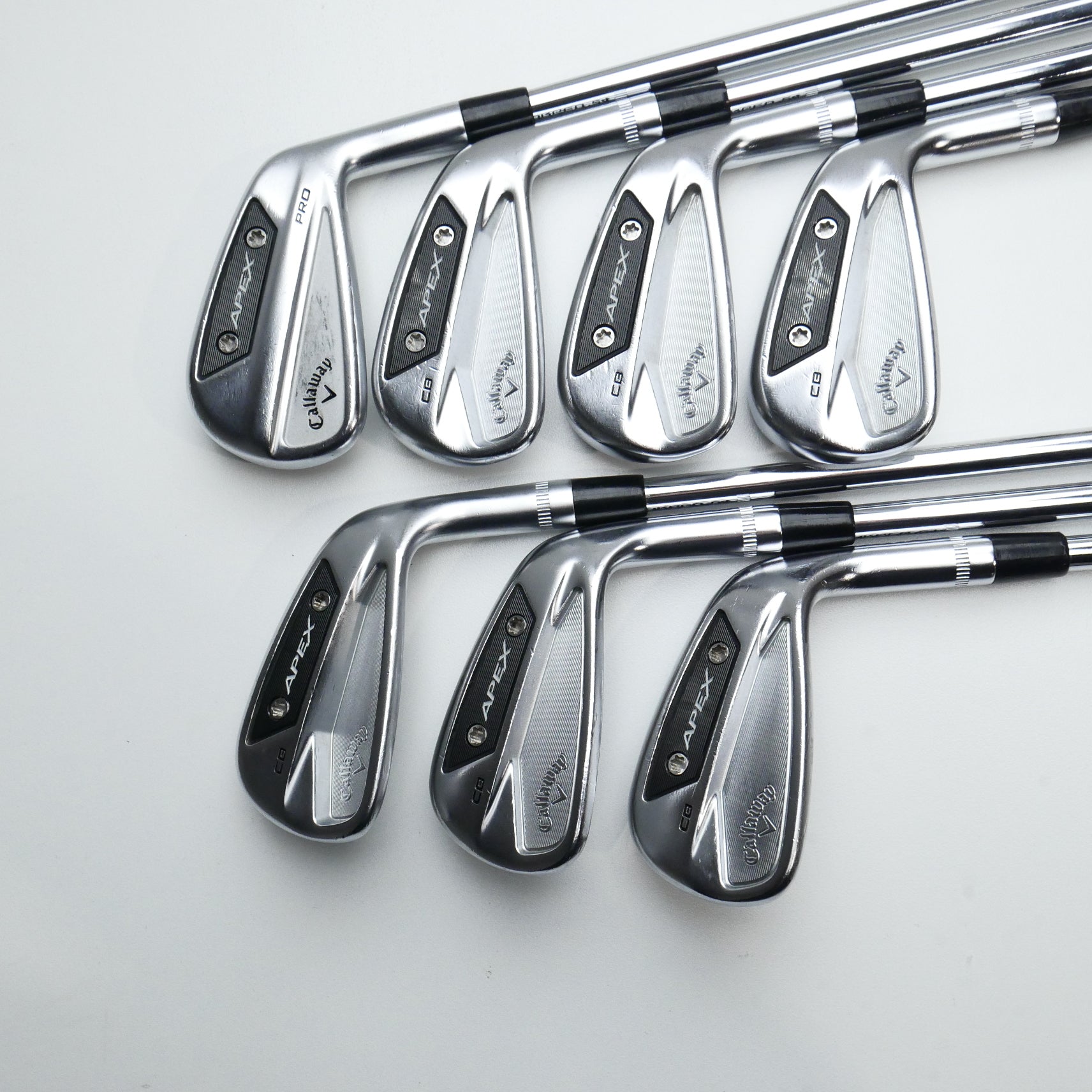 Used Callaway Apex Pro '24 & Apex CB '24 Iron Set / 4 - 10 / X-Stiff Flex
