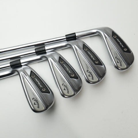 Used Callaway Apex Pro 24 Iron Set / 3 - PW + AW / Stiff Flex / Left-Handed