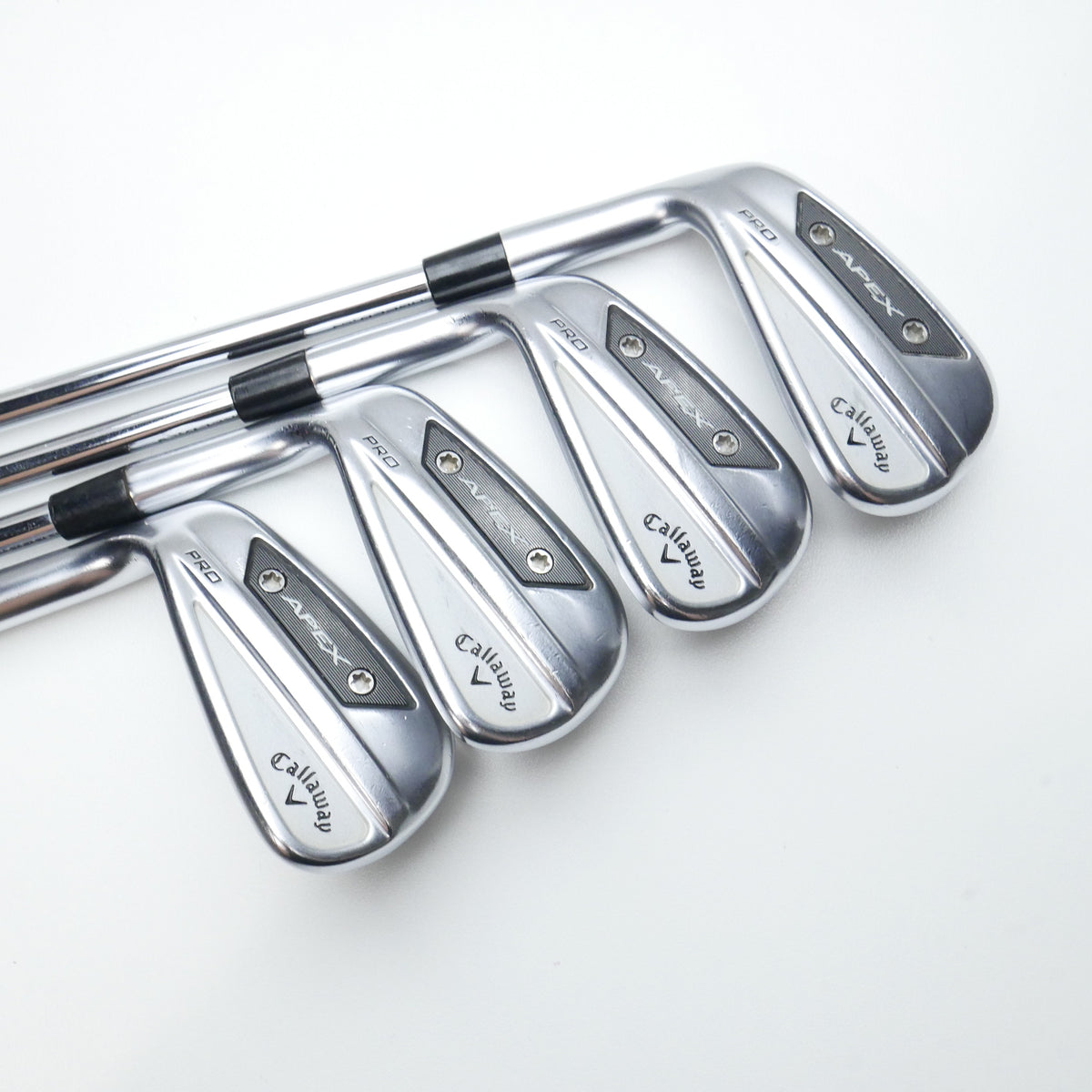 Used Callaway Apex Pro 24 Iron Set / 3 - PW + AW / Stiff Flex / Left-Handed