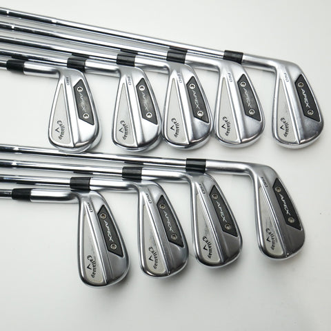 Used Callaway Apex Pro 24 Iron Set / 3 - PW + AW / Stiff Flex / Left-Handed