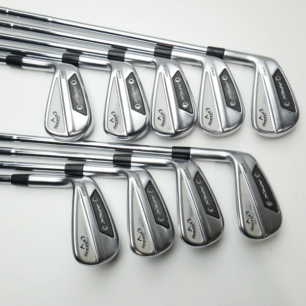 Used Callaway Apex Pro 24 Iron Set / 3 - PW + AW / Stiff Flex / Left-Handed