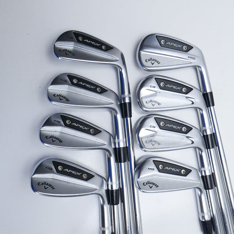 Used Callaway Apex Pro 24 Iron Set / 4 - PW + GW / X-Stiff Flex