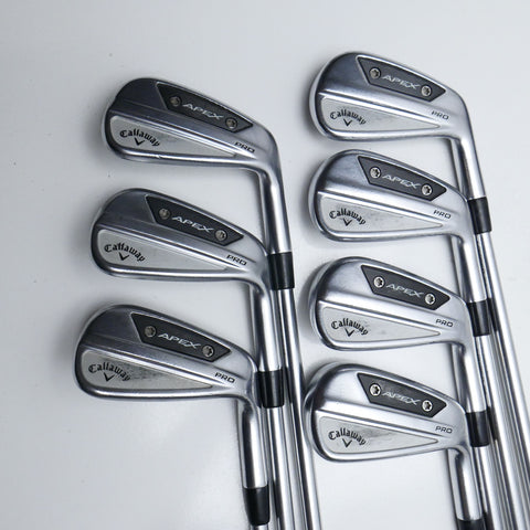 Used Callaway Apex Pro 24 Iron Set / 4 - PW / Stiff Flex