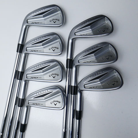 Used Callaway Apex Pro Forged Iron Set / 4 - PW / Stiff Flex / Left-Handed