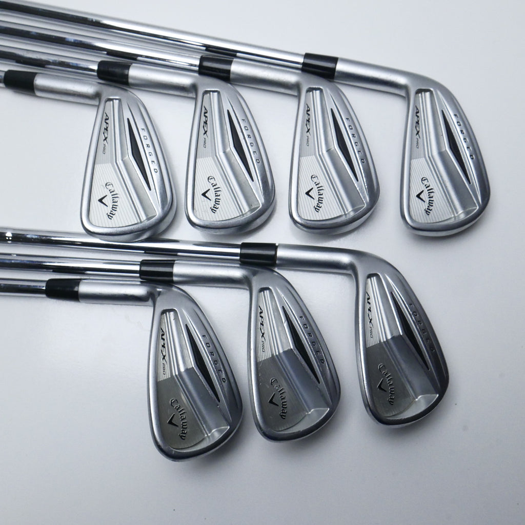 Used Callaway Apex Pro Forged Iron Set / 4 - PW / Stiff Flex / Left-Handed