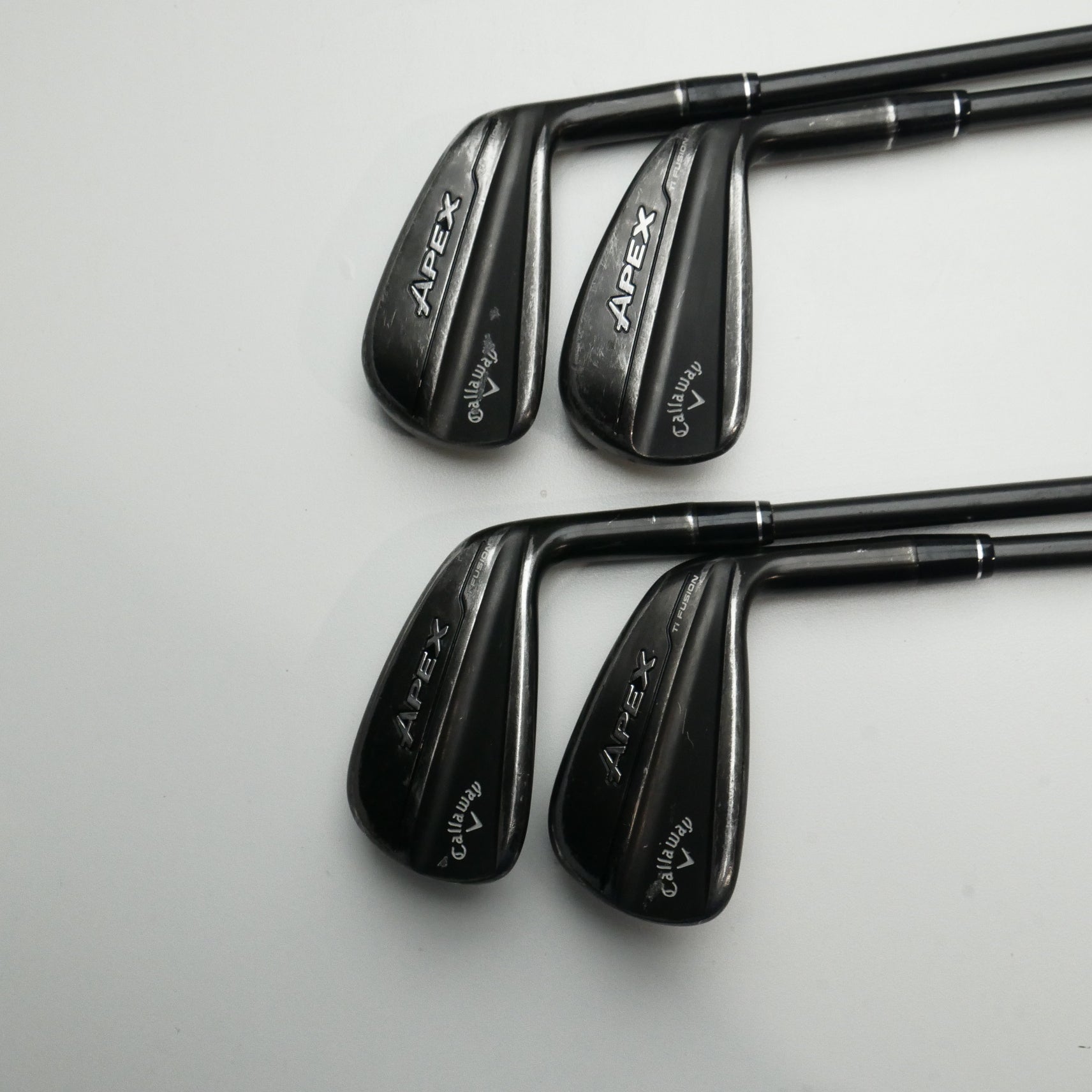 Used Callaway Apex Ti Fusion Iron Set / 6 - 9 Iron / Stiff Flex