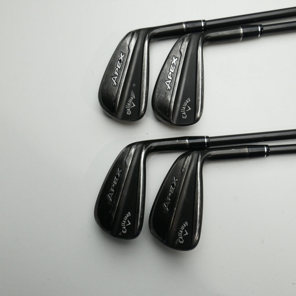 Used Callaway Apex Ti Fusion Iron Set / 6 - 9 Iron / Stiff Flex