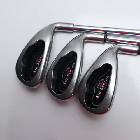 Used Callaway Big Bertha 2004 Iron Set / 4 - 9 IRON / Uniflex