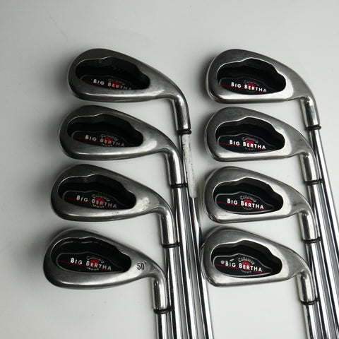 Used Callaway Big Bertha 2004 Iron Set / 4 - PW + GW / Uniflex