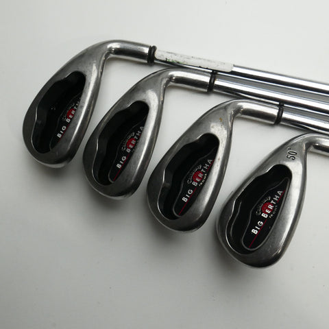 Used Callaway Big Bertha 2004 Iron Set / 4 - PW + GW / Uniflex
