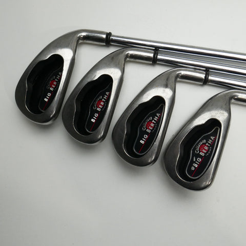 Used Callaway Big Bertha 2004 Iron Set / 4 - PW + GW / Uniflex