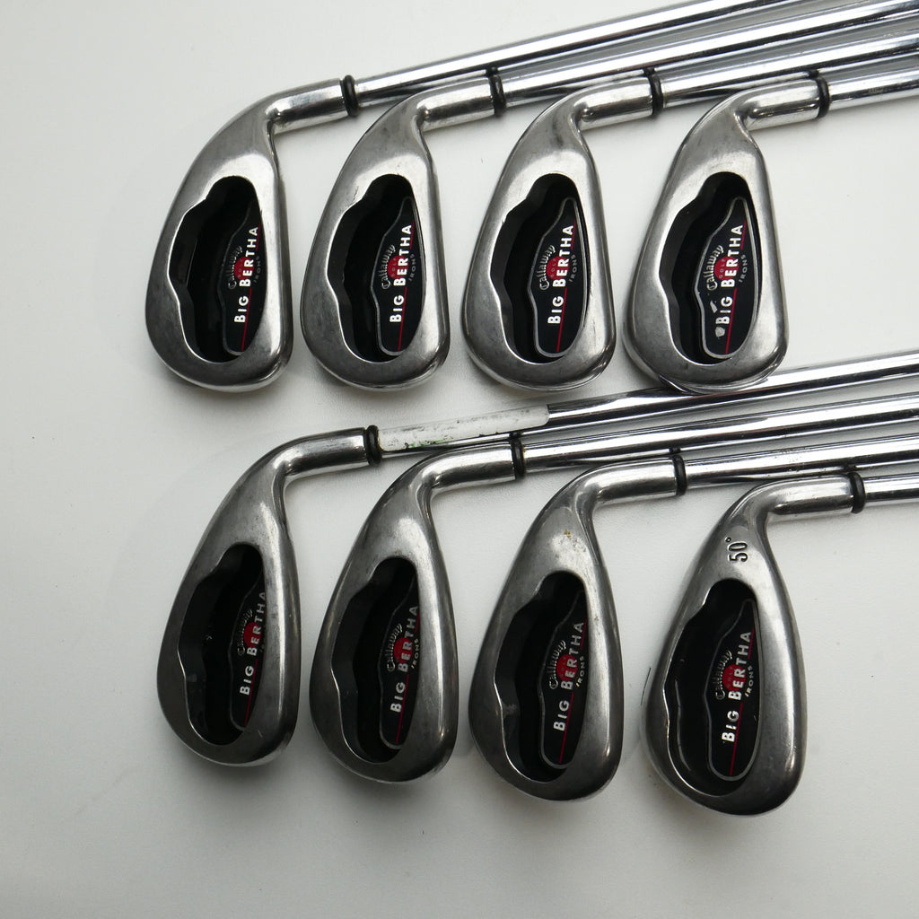 Used Callaway Big Bertha 2004 Iron Set / 4 - PW + GW / Uniflex