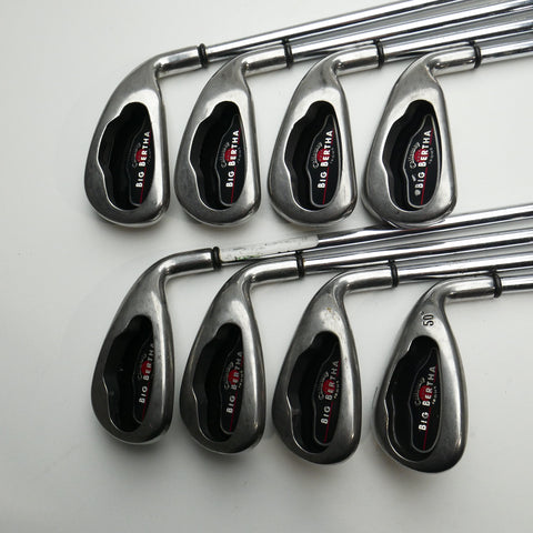 Used Callaway Big Bertha 2004 Iron Set / 4 - PW + GW / Uniflex