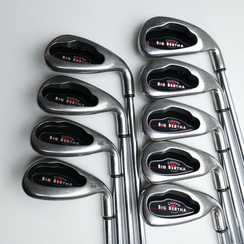 Used Callaway Big Bertha 2004 Iron Set / 4 - SW + GW / Uniflex