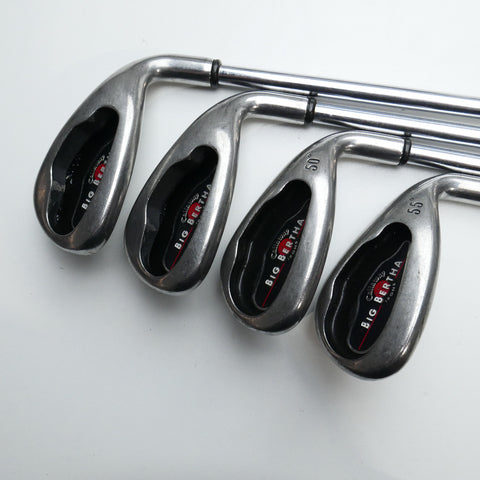 Used Callaway Big Bertha 2004 Iron Set / 4 - SW + GW / Uniflex