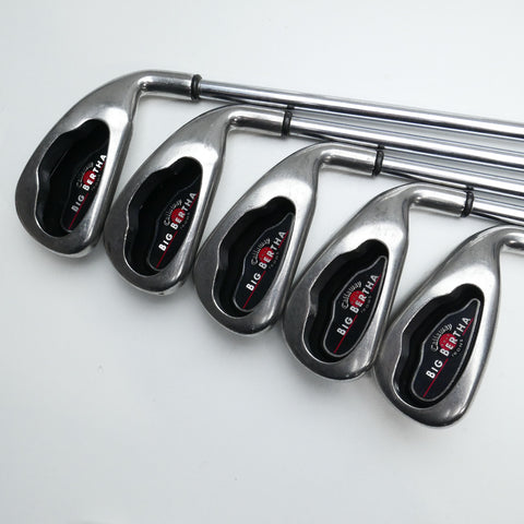 Used Callaway Big Bertha 2004 Iron Set / 4 - SW + GW / Uniflex