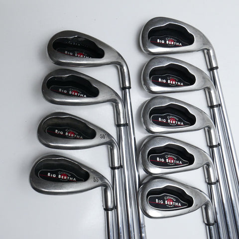Used Callaway Big Bertha 2004 Iron Set / 4-SW + W / Uniflex