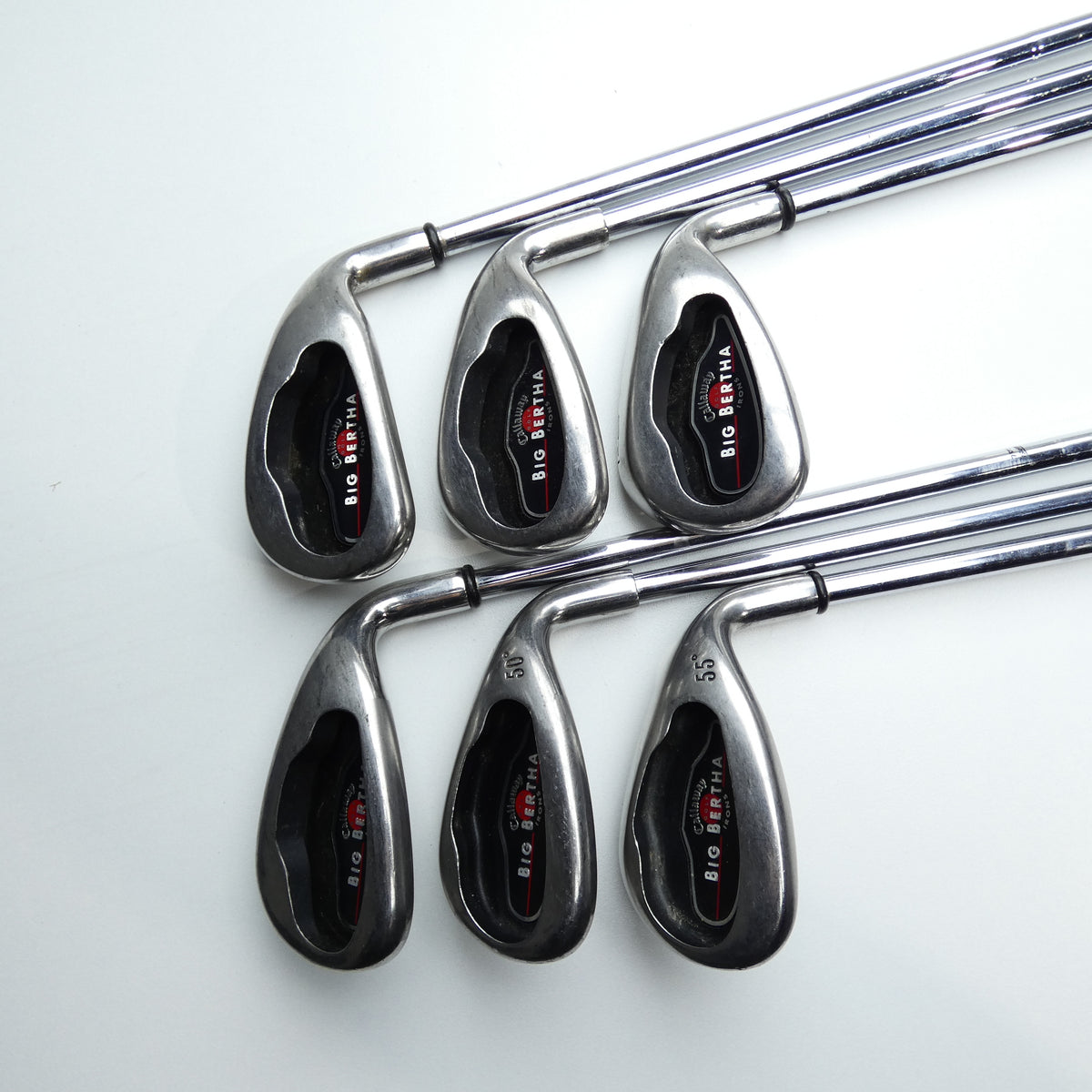 Used Callaway Big Bertha 2004 Iron Set / 7 - SW + 50° / Regular Flex