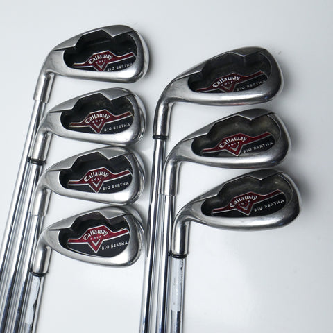 Used Callaway Big Bertha 2006 Iron Set / 5 - SW / Uniflex / Left-Handed