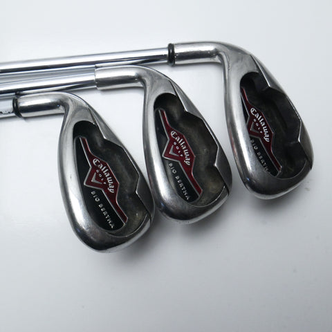 Used Callaway Big Bertha 2006 Iron Set / 5 - SW / Uniflex / Left-Handed