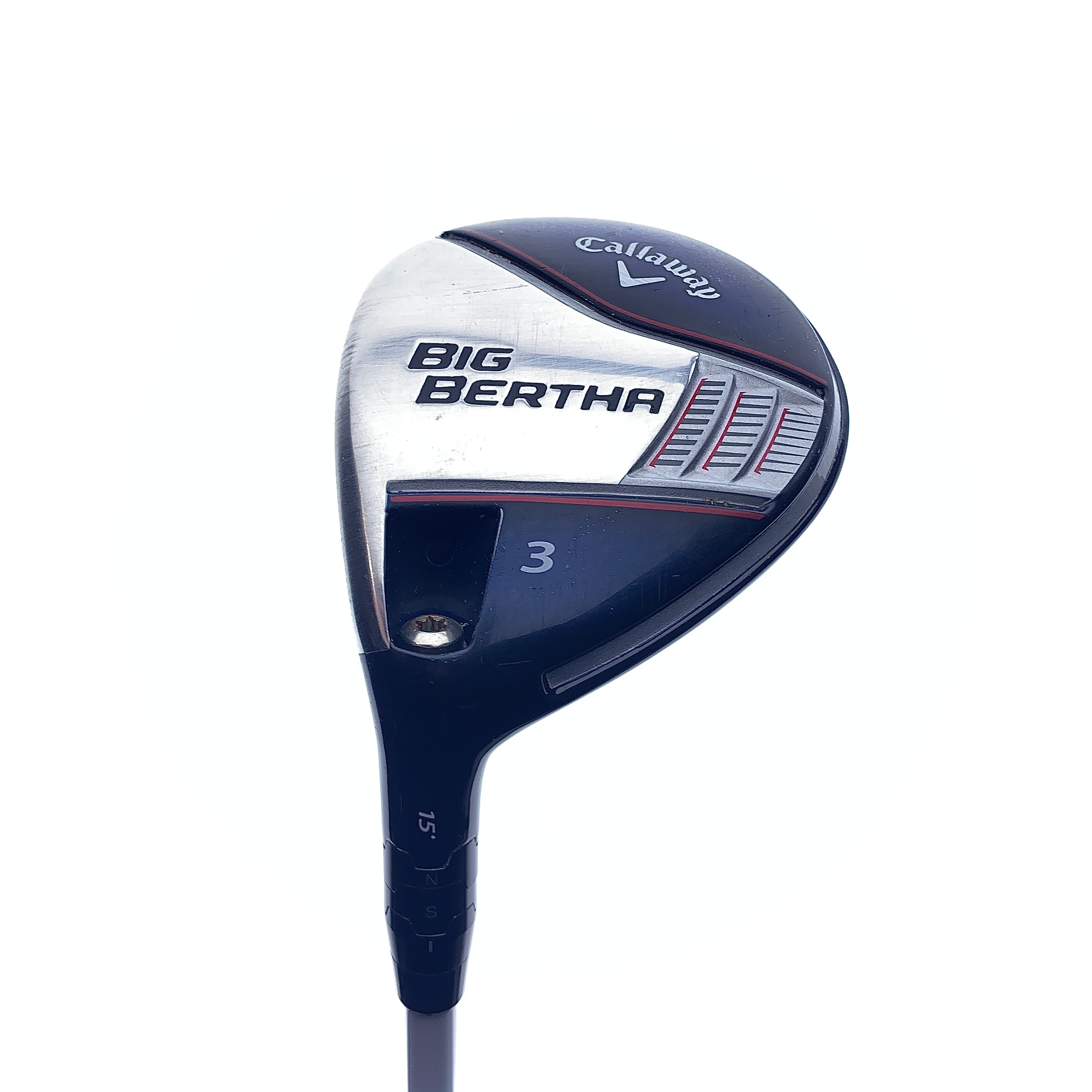 Used Callaway Big Bertha 2014 3 Fairway Wood / 15.0 Degrees / Stiff Flex / L-H