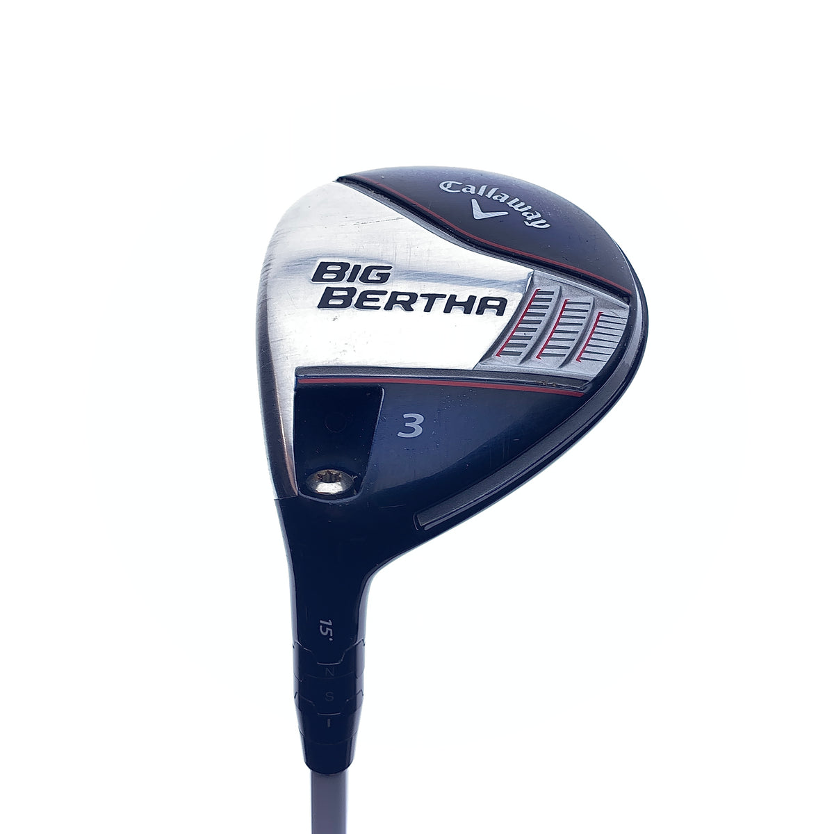 Used Callaway Big Bertha 2014 3 Fairway Wood / 15.0 Degrees / Stiff Flex / L-H