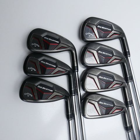 Used Callaway Big Bertha 2019 Iron Set / 4 - PW / Stiff Flex
