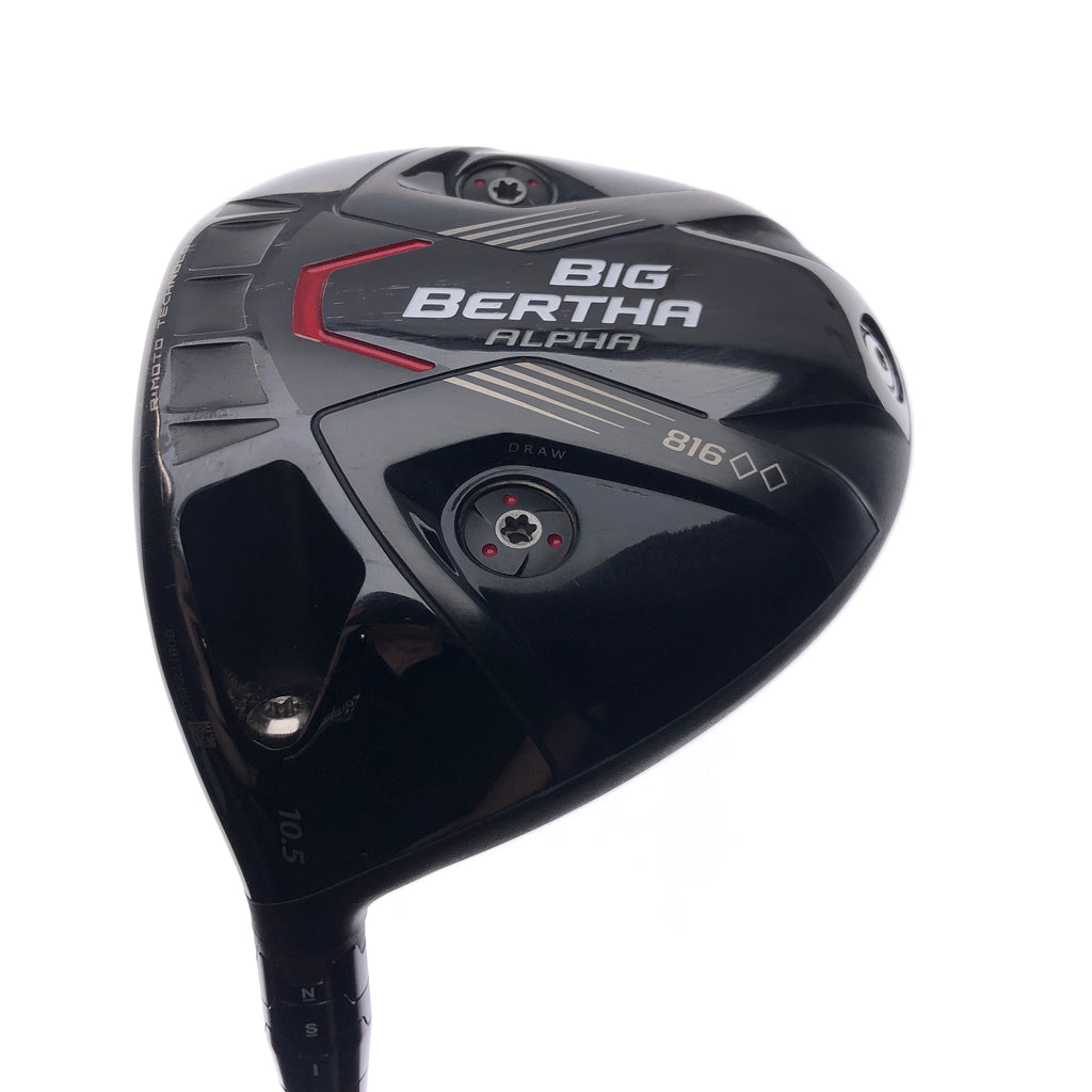 Used Callaway Big Bertha Alpha 816 DBD Driver / 10.5 Degrees / Stiff Flex / L-H