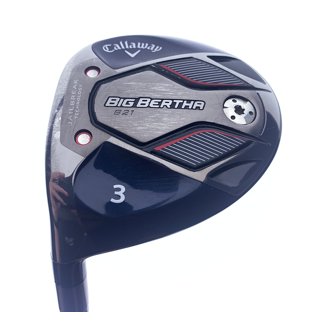 Used Callaway Big Bertha B21 3 Fairway Wood / 15.0 Degrees / Stiff Flex / L-H