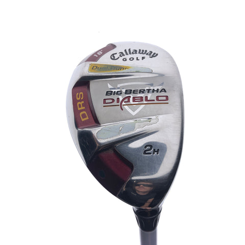 Used Callaway Big Bertha Diablo 2 Hybrid / 18 Degrees / Stiff Flex