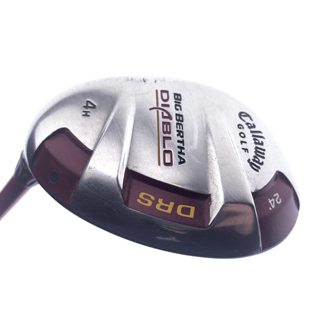 Used Callaway Big Bertha Diablo 4 Hybrid / 24 Degrees / A Flex