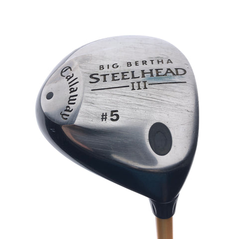 Used Callaway Big Bertha Steelhead III 5 Fairway Wood / 18.0 Degrees / X-Stiff