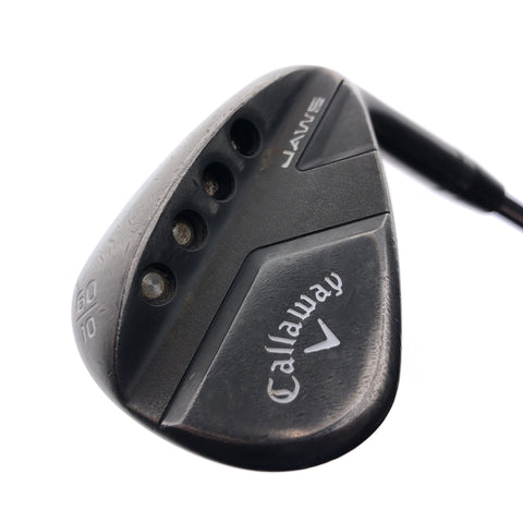 Used Callaway Callaway Jaws Full Toe Black Lob Wedge / 60.0 Degrees / Wedge Flex