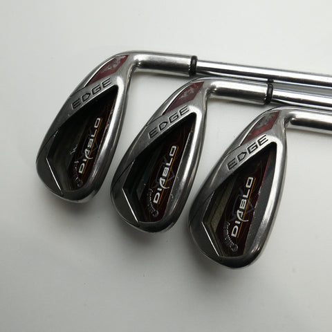 Used Callaway Diablo Edge Iron Set / 4 - PW / Regular Flex