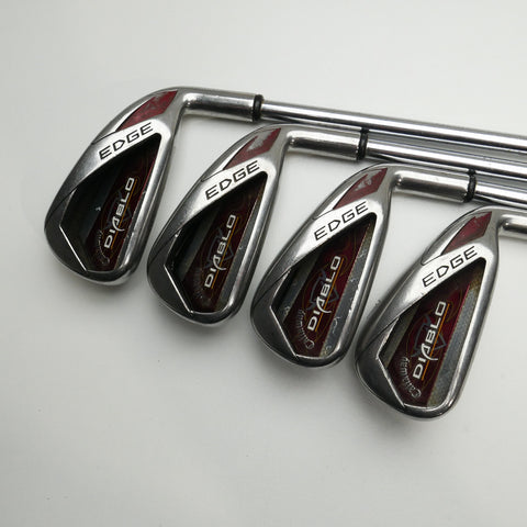 Used Callaway Diablo Edge Iron Set / 4 - PW / Regular Flex